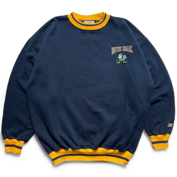 Vintage Other - Vintage University of Notre Dame Irish Knit Crewneck Sweatshirt XL College USA